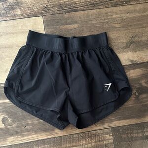 Black Women's Gym Shark Athletic Shorts